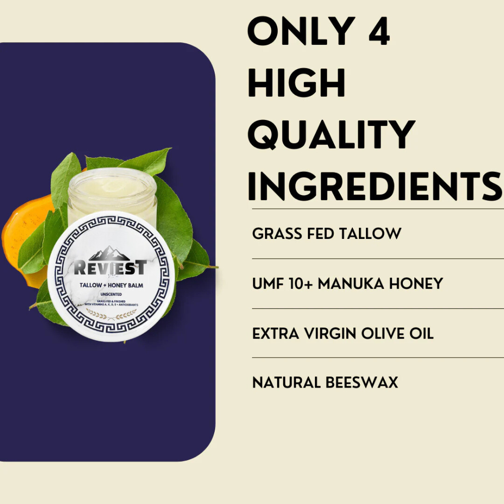 Reviest Grass Fed Tallow & Honey Balm